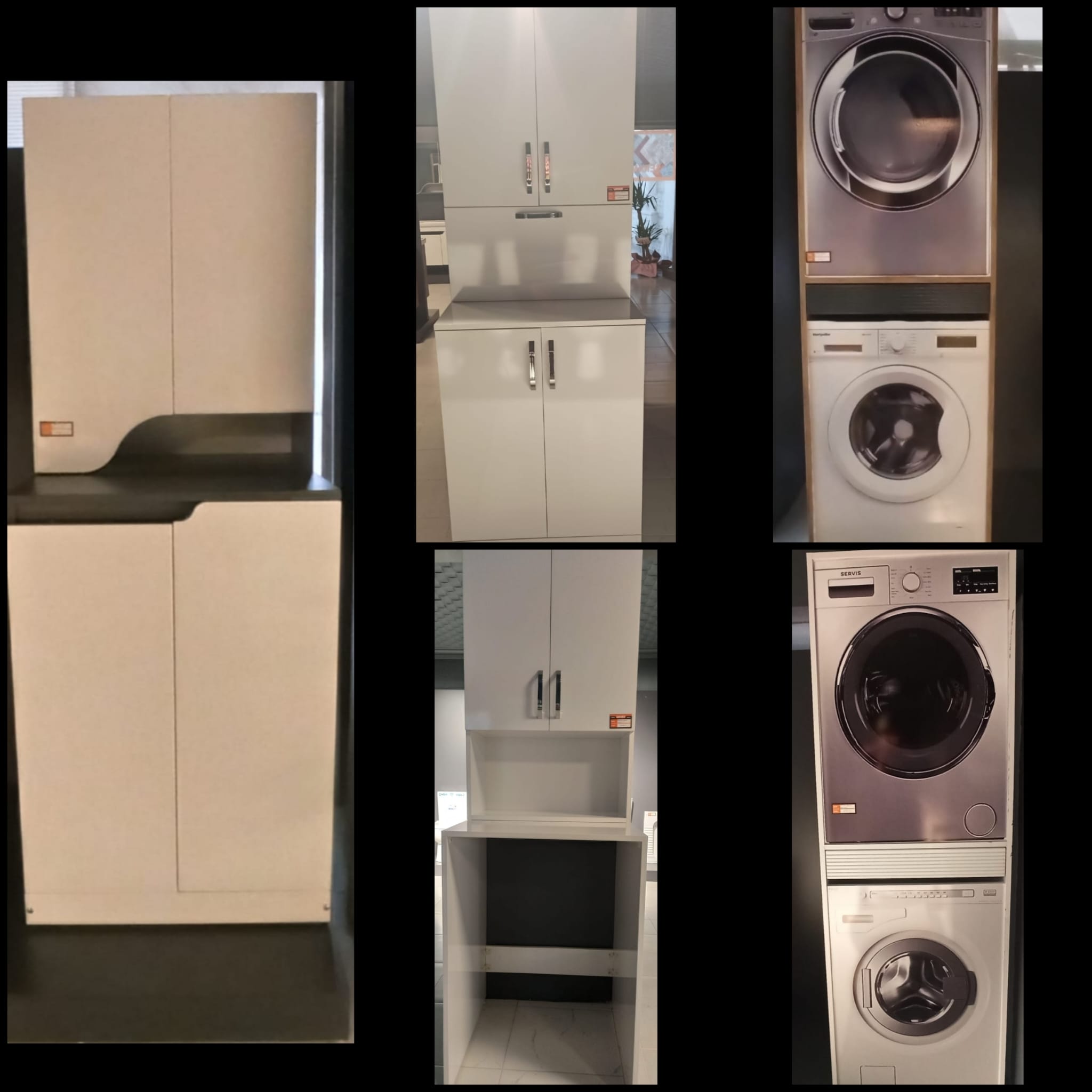 “MDF ve Balon Kapak Kalitesiyle Şık ve Dayanıklı Çamaşır Makinesi Dolapları!”